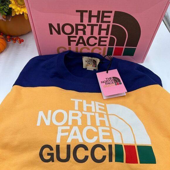 Gucci X North face sweatshirt, size large fits  XL made in Italy - Picture 4 of 10